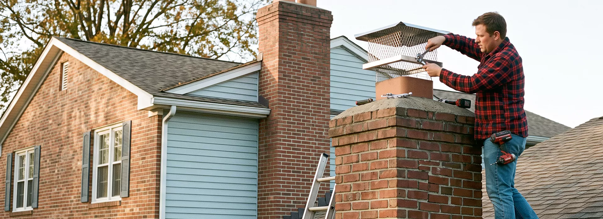 Chimney Spark Arrestor Installation in New Braunfels