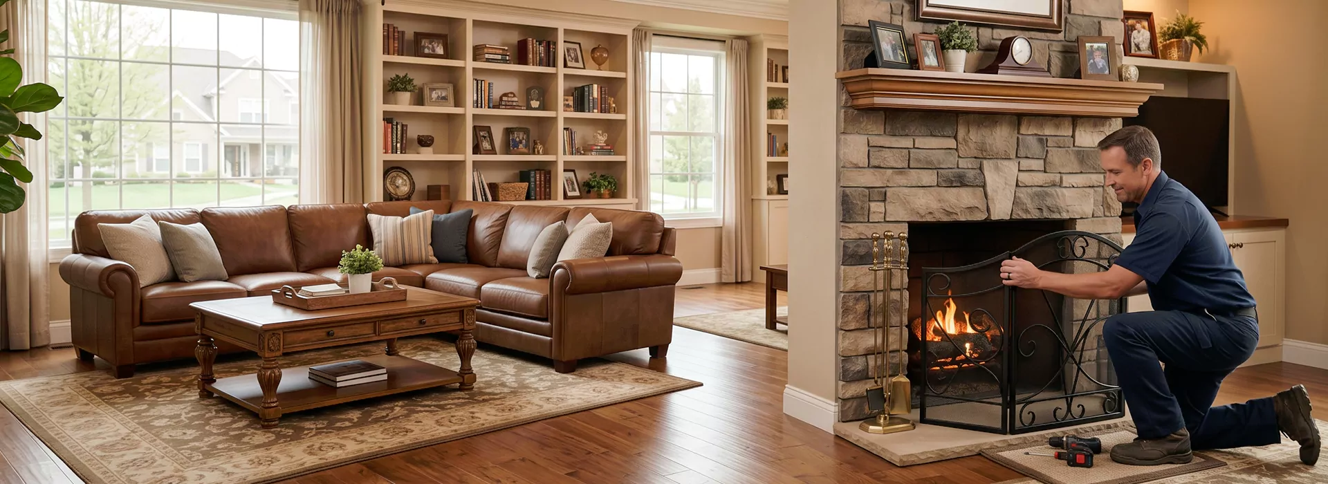 Fireplace Screen Installation New Braunfels, TX