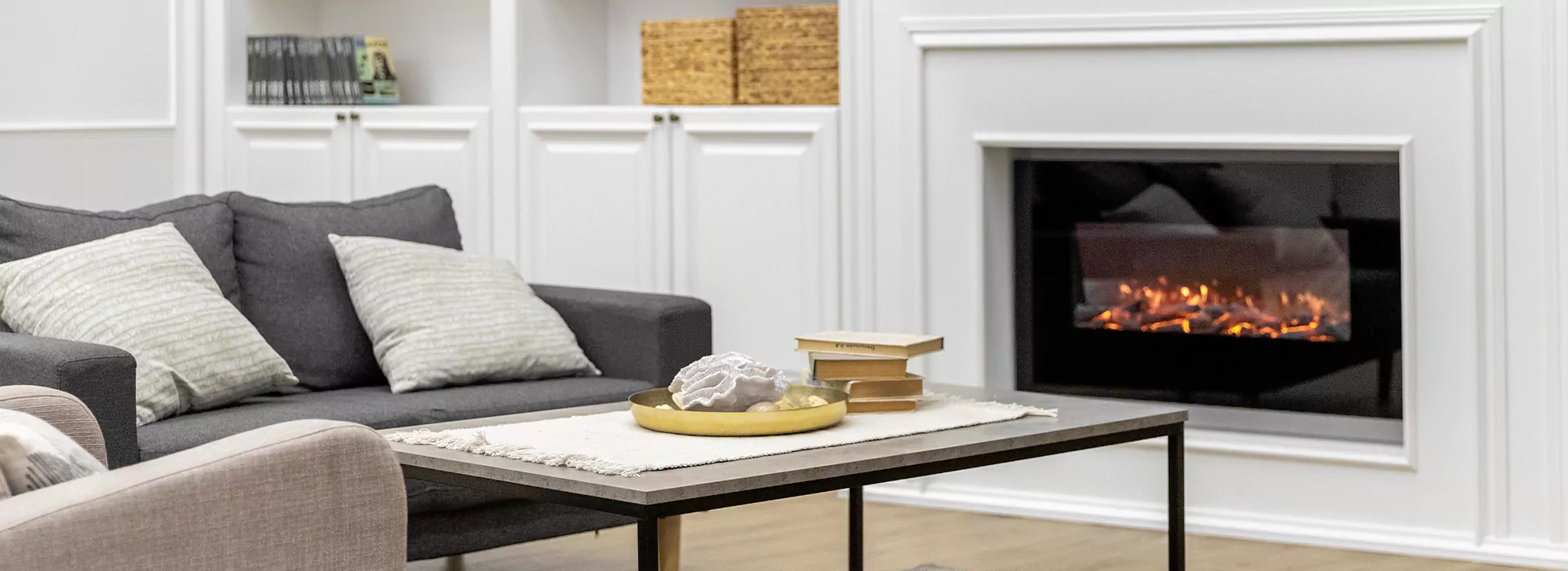Modern Fireplace Design in New Braunfels, TX