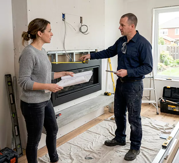 Why New Braunfels Homeowners Choose Our Floating Fireplace Installation Team?