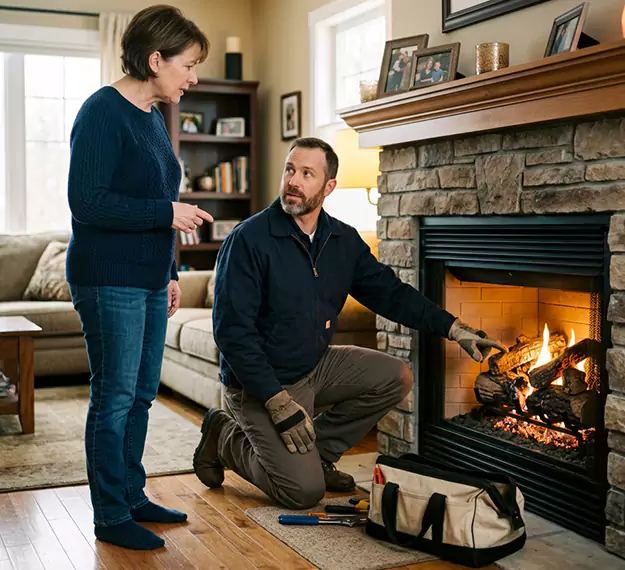 Why New Braunfels Homeowners Choose Our Gas Fireplace Logs Team?