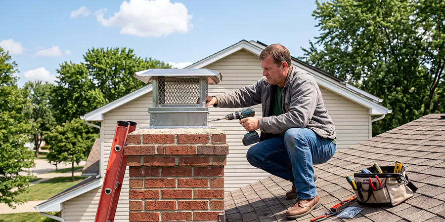 Chimney Top Cover Installation New Braunfels