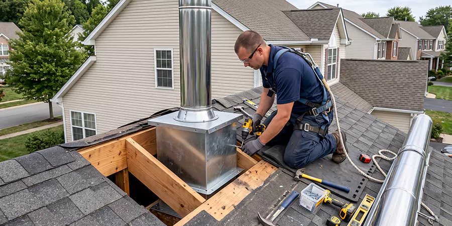 Chimney Support Box Installation New Braunfels