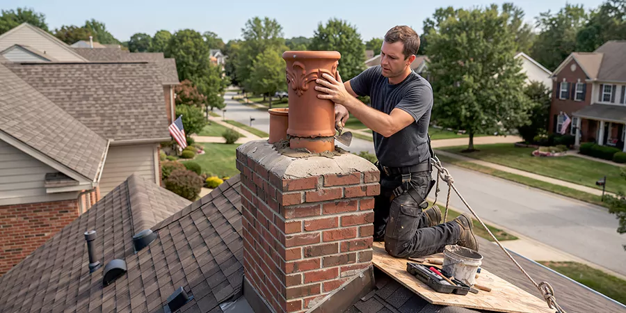 Decorative and Custom Chimney Pot Installation New Braunfels