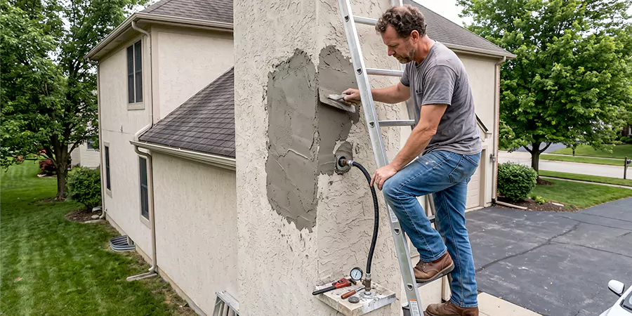 Gas and Stucco Chimney Repair New Braunfels