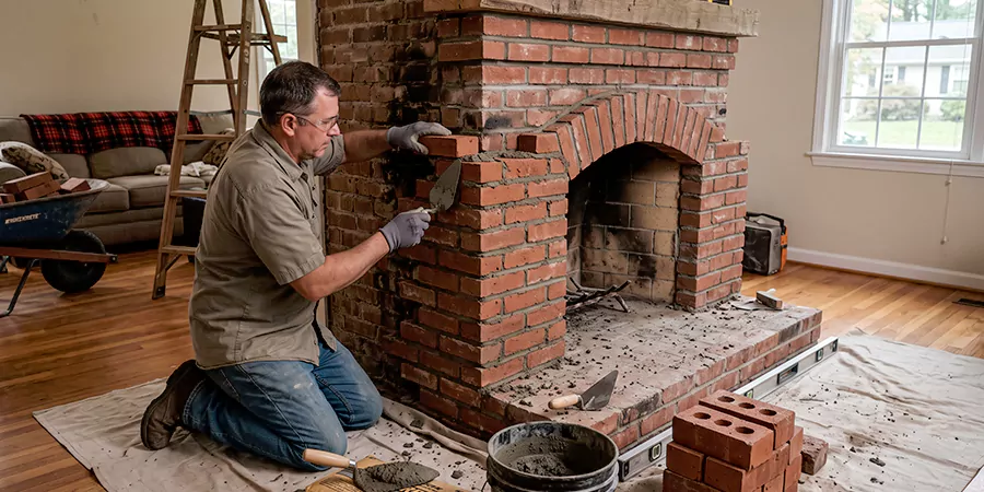 Rebuild Stone Fireplace New Braunfels
