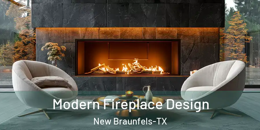 Modern Fireplace Design New Braunfels-TX